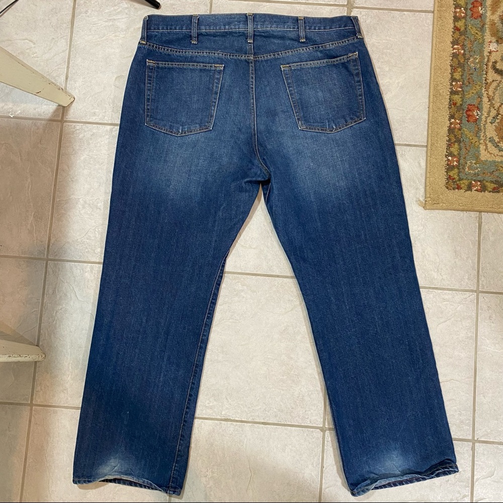 Old Navy Jeans men 42-32 Denim Blue Jeans Straight Leg High Rise - Picture 4 of 5